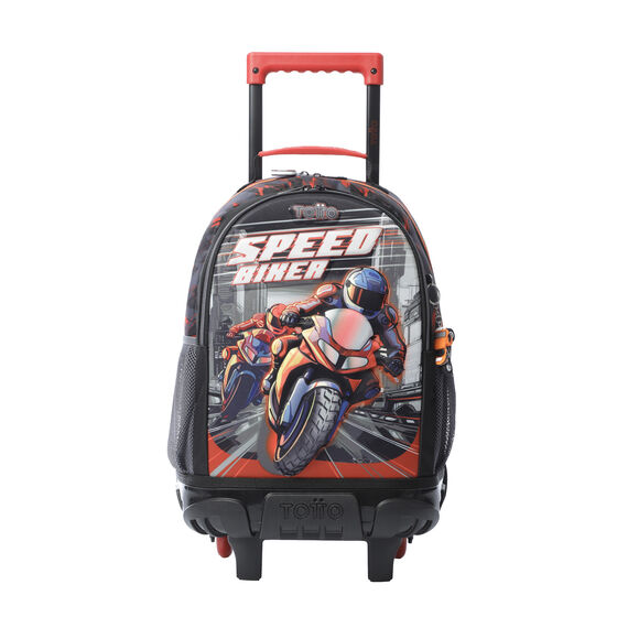 Kit escolar mochila de ruedas + estuche Speed Biker image number 2